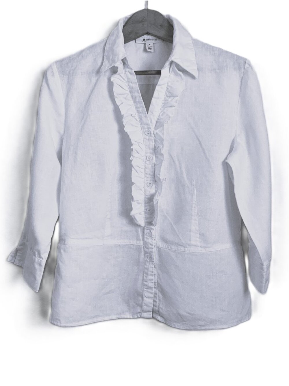 Vintage JM Collection Linen Blouse – Size 10